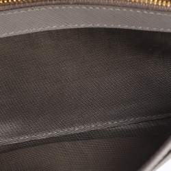 Pre Owned Prada Grey Saffiano Leather Continental Wallet
