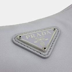 Pre Owned Prada Grey Nylon Tessuto Hobo Bag