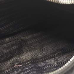 Pre Owned Prada Black Nylon and Saffiano Leather Re-Edition 2005 Shoulder Bag