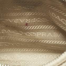 Pre Owned Prada Beige Re-Nylon and Saffiano Leather Re-Edition 2005 Shoulder Bag