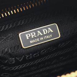 Pre Owned Prada Black Nylon Leather Shoulder Bag