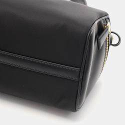 Pre Owned Prada Black Nylon Leather Shoulder Bag