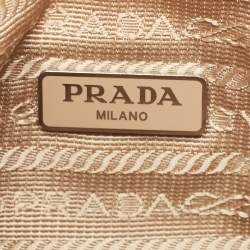 Pre Owned Prada Beige Nylon Re-Edition 2000 Shoulder Bag