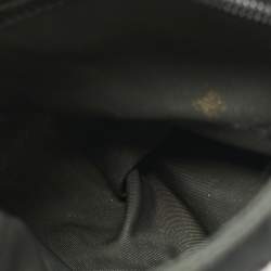 Pre Owned Prada Charcoal Black Nylon Mini Flat Crossbody Bag