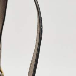 Pre Owned Prada Grey Vitello Daino Leather Zip Tote