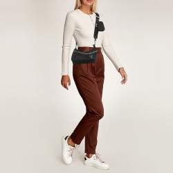 Pre Owned Prada Black Nylon and Saffiano Leather Re-Edition 2005 Shoulder Bag