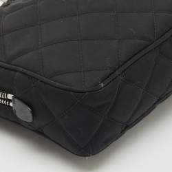 Pre Owned حقيبة برادا سلسلة قماش نايلون مبطن أسود بانولييرا