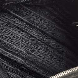 Pre Owned حقيبة برادا سلسلة قماش نايلون مبطن أسود بانولييرا