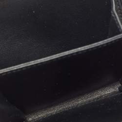 Pre Owned Prada Black Move Leather Leather Zip Coin Purse