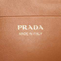 Pre Owned Prada White Mini Vitello Daino Vanity Bag
