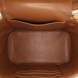 Pre Owned Prada White Mini Vitello Daino Vanity Bag