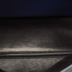 Pre Owned Prada Navy Blue Saffiano Cuir Leather Double Handle Tote