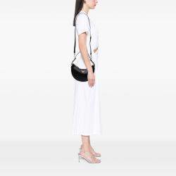 Pre Owned Prada Black Small Soft Calf Arque Satchel