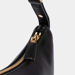 Pre Owned Prada Black Small Soft Calf Arque Satchel