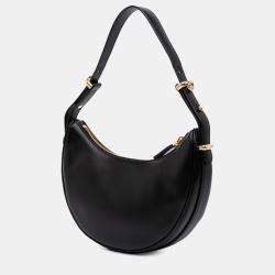 Pre Owned Prada Black Small Soft Calf Arque Satchel