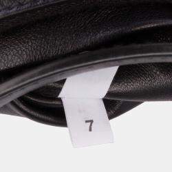 Pre Owned Prada Black Small Soft Calf Arque Satchel