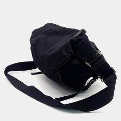 Pre Owned Prada Black Nylon Nylon Biker Bag