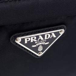 Pre Owned Prada Black Nylon Nylon Biker Bag