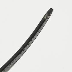 Pre Owned Prada Black Wicker and Canvas Large Midollino Tote