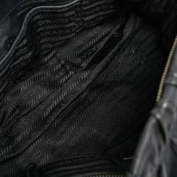 Pre Owned حقيبة يد برادا غوفري جلد أسود