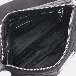 Pre Owned Prada Tessuto Black Nylon Shoulder Bag