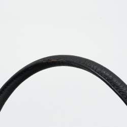 Pre Owned Prada Black Saffiano Leather and Nylon Front Pocket Tote