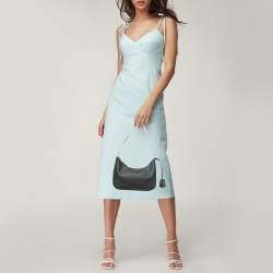 Pre Owned Prada Black Saffiano Leather Re-Edition 2005 Shoulder Bag