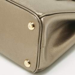 مملوكة مسبقًا Prada Metallic Saffiano Leather Small Galleria Tote