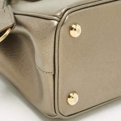 مملوكة مسبقًا Prada Metallic Saffiano Leather Small Galleria Tote