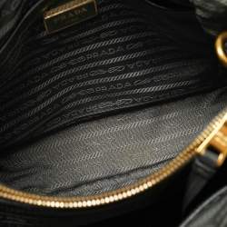 Pre Owned Prada Grey Nylon and Leather Tote