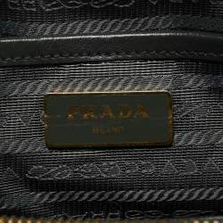 Pre Owned Prada Grey Nylon and Leather Tote