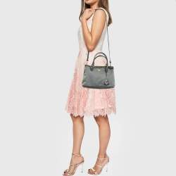 Pre Owned Prada Grey Nylon and Leather Tote