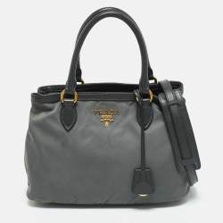 Prada Saffiano Lux Grey Marmo Tote Prada | TLC US