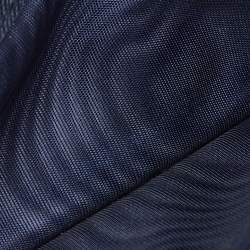 Pre Owned Prada Navy Blue Saffiano Leather Compact Wallet