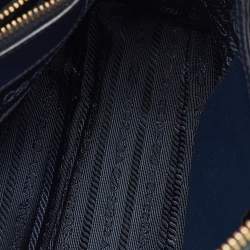 Pre Owned Prada Navy Blue Saffiano Leather Medium Promenade Satchel