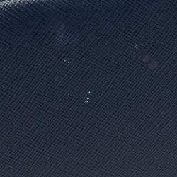 Pre Owned Prada Navy Blue Saffiano Leather Medium Promenade Satchel