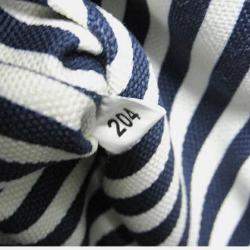 Pre Owned Prada Canapa S Blue Canvas Tote Bag