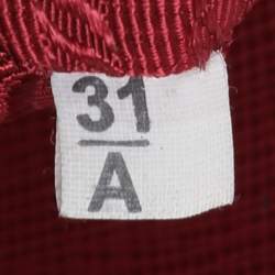 Pre Owned Prada Red Saffiano Lux Leather Promenade Satchel