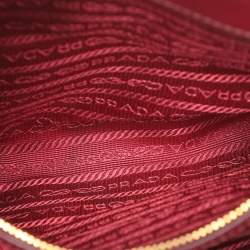 Pre Owned Prada Red Saffiano Lux Leather Promenade Satchel