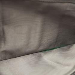 Pre Owned محفظة برادا ثلاثية الطي جلد سافيانو رمادية