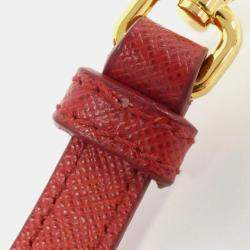 Pre Owned Prada Lux Red Saffiano Leather Handbag