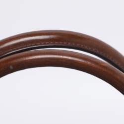 Pre Owned Prada Brown Brushed Smoke Patent Leather Large Galleria Tote