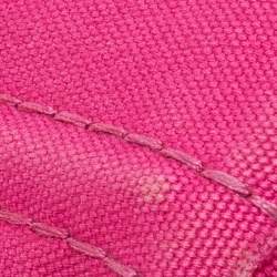Pre Owned Prada Pink Canvas Small Canapa Logo Tote