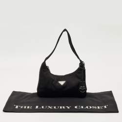 Pre Owned Prada Black Re-Nylon Re-Edition 2000 Shoulder Bag