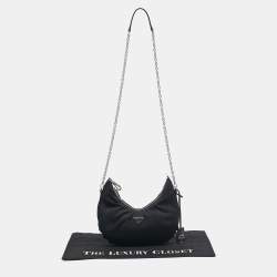 Pre Owned Prada Black Nylon Re-Edition 2006 Bag