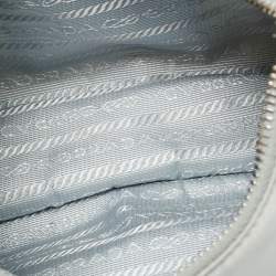 Pre Owned Prada Grey Re Nylon and Saffiano Leather Re-Edition 2005 Shoulder Bag