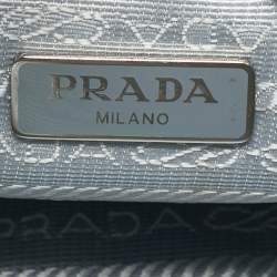 Pre Owned Prada Grey Re Nylon and Saffiano Leather Re-Edition 2005 Shoulder Bag