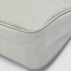 Pre Owned Prada Grey Re Nylon and Saffiano Leather Re-Edition 2005 Shoulder Bag