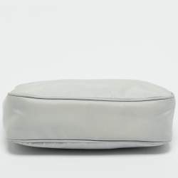 Pre Owned Prada Grey Re Nylon and Saffiano Leather Re-Edition 2005 Shoulder Bag