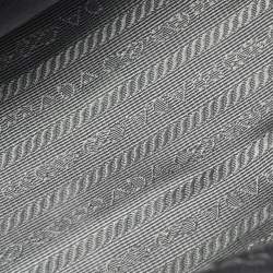 Pre Owned Prada Black Leather Twin Pocket Double Handle Tote